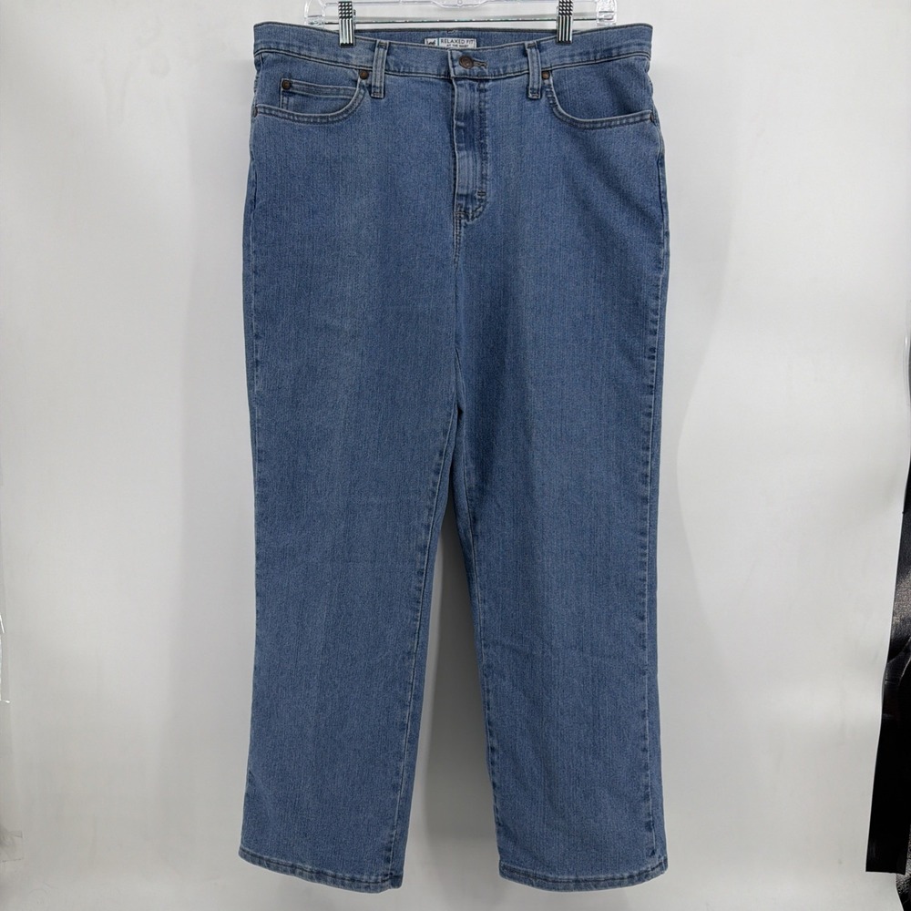 Women's Lee Relaxed Fit At The Waist Very Soft Jeans Size 16,Excellent Condition
